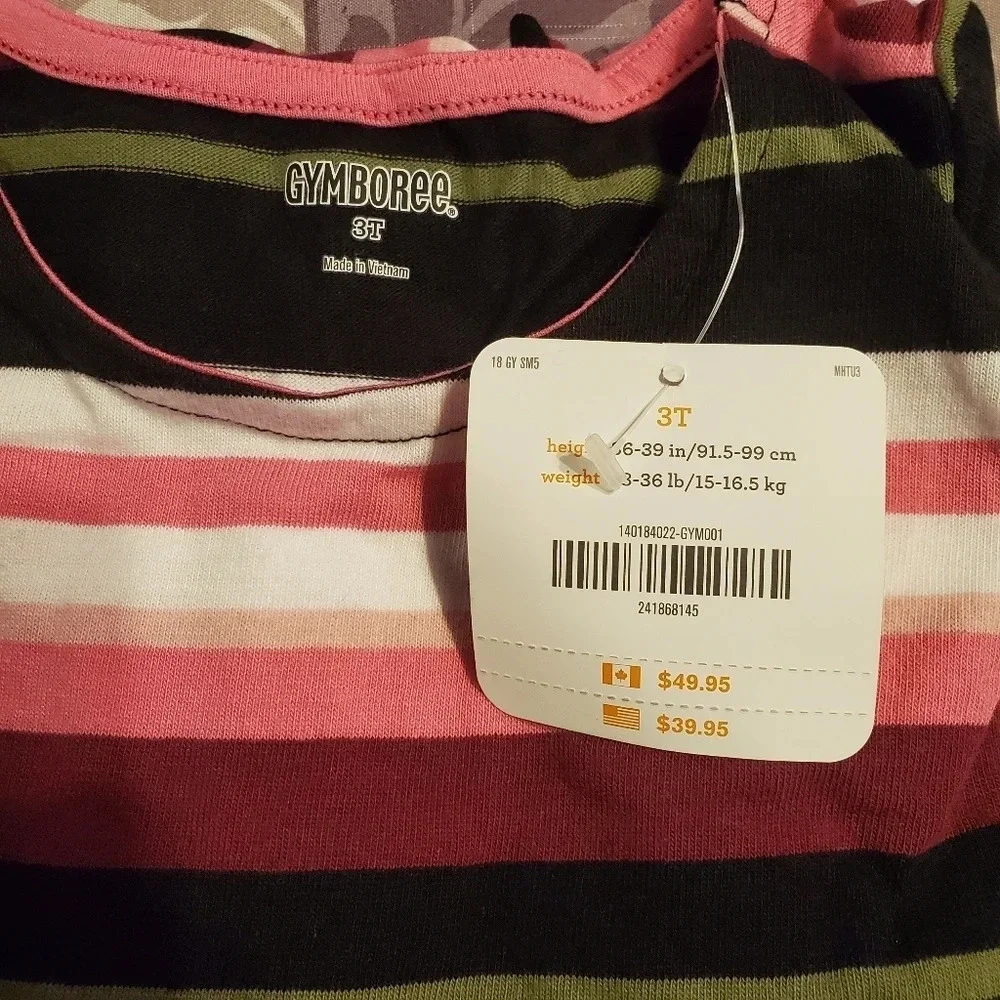 Gymboree Girls Striped Midi Dress 3T